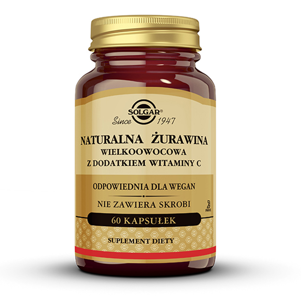 Suplement diety Solgar Naturalna żurawina z witaminą C