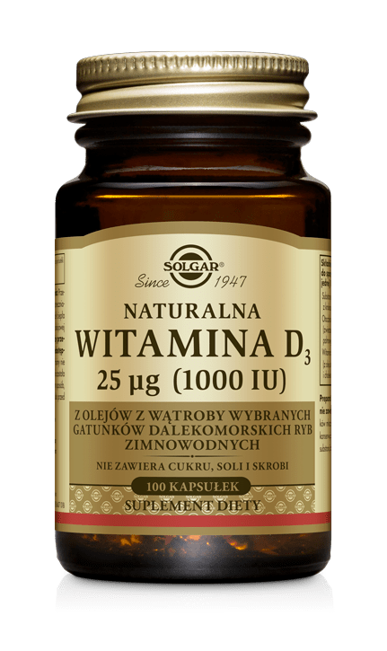 Witamina D3 25 µg Solgar