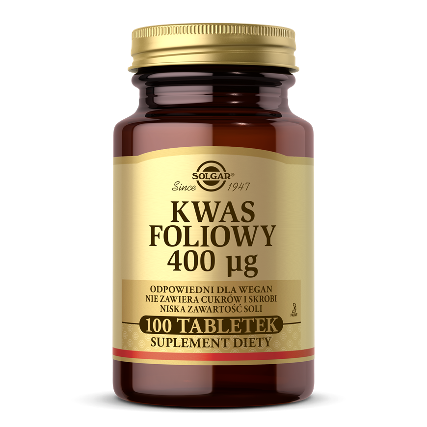 Kwas Foliowy 400 µg Solgar 7311